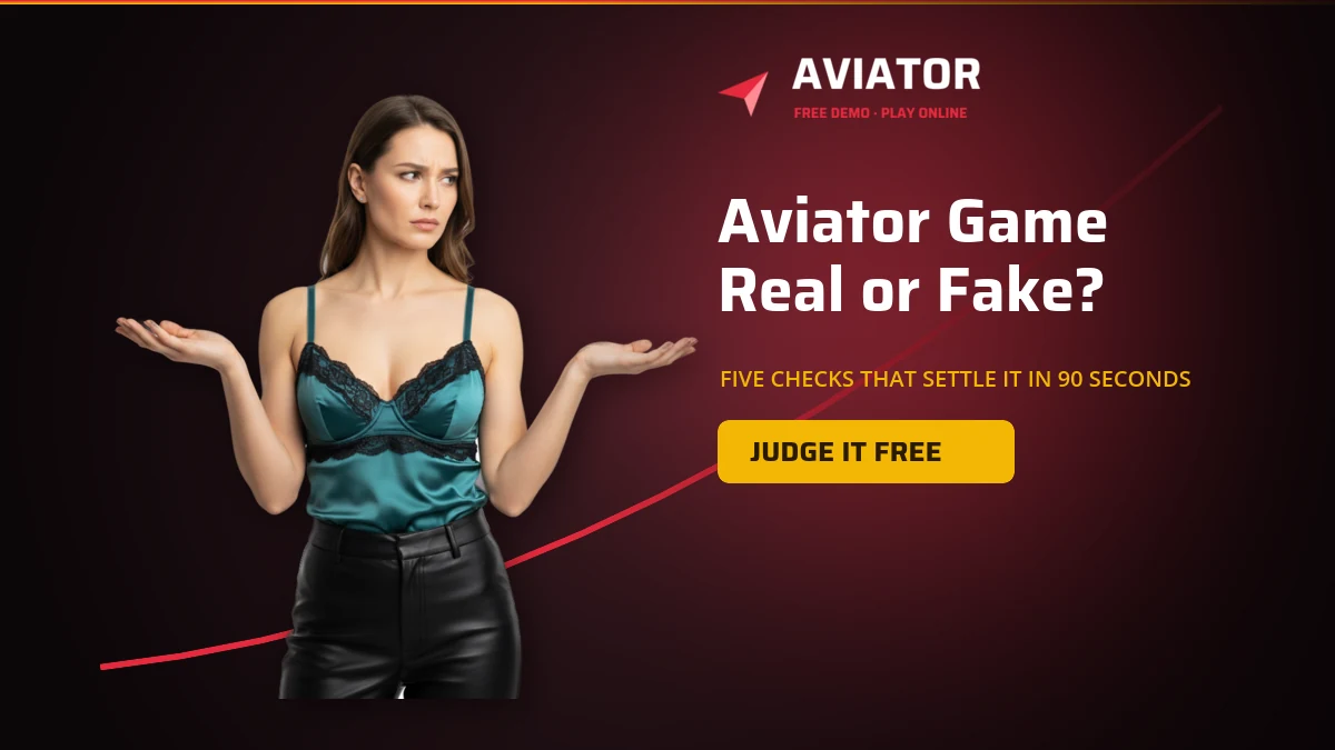 Aviator game real or fake — five checks that separate them